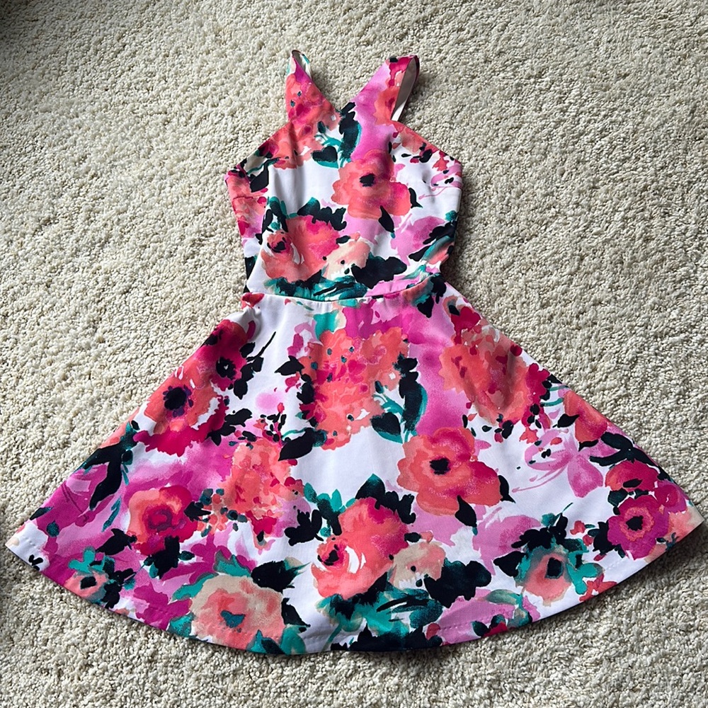 Aqua floral dress size M